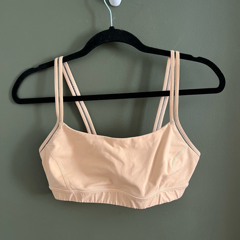 Lululemon Athletica Women’s Straight Up Sports Bra Neutral Tan Size 8